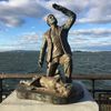 Tourists Fascinated By Fake Monument To New York Harbor UFO Abduction